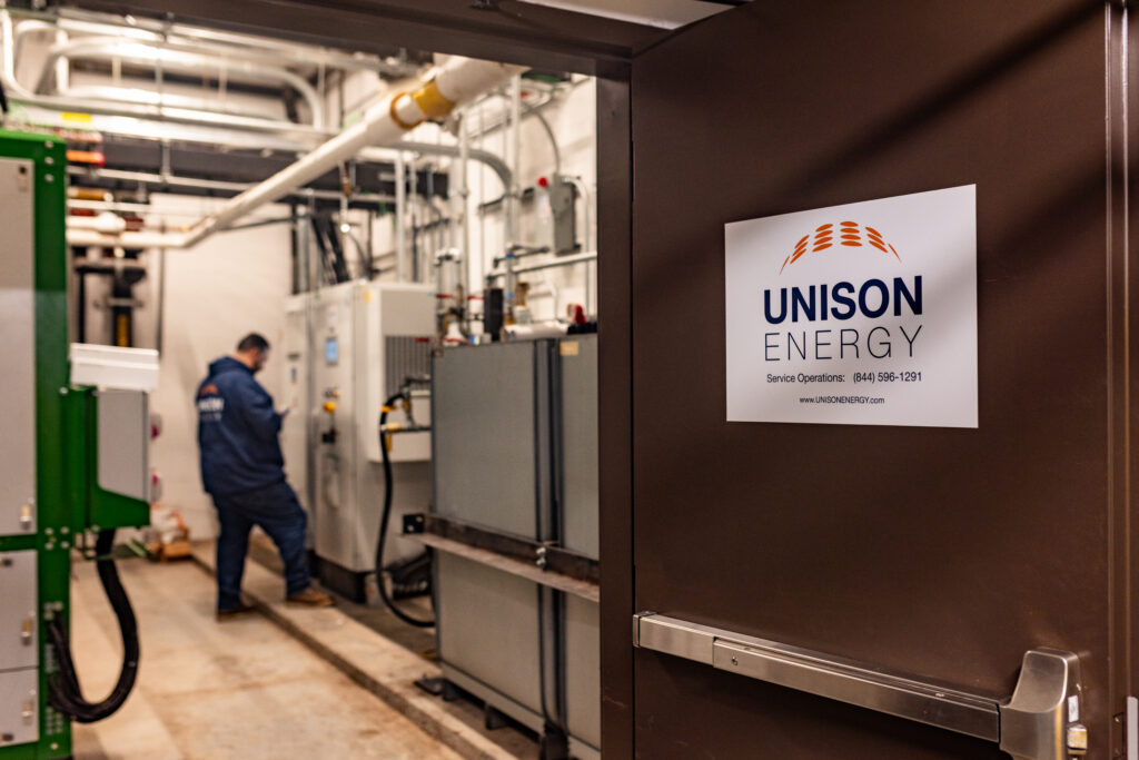 Unison Energy's combined heat and power (CHP) system installed at Sonoma Valley Hospital.